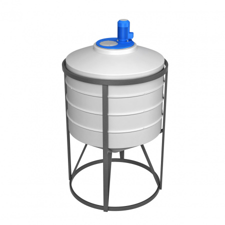 Емкость ФМ 500 в обрешетке с турбинной мешалкой (171.0502.001.2, белый) Емкость ФМ 500 в обрешетке с турбинной мешалкой (171.0502.001.2, белый)