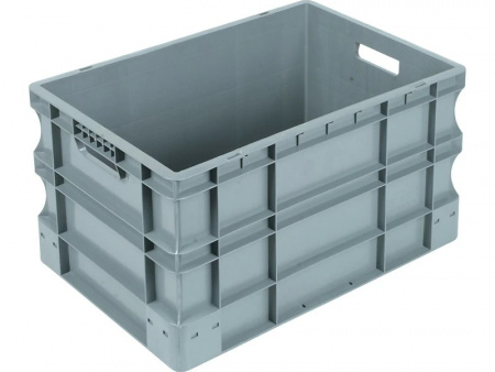 Ящик пластиковый SPK 600х400х330 сплошной с ручками