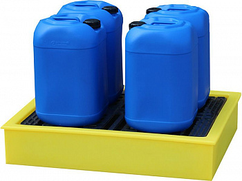 Емкость 920 х 720 х 175 с решеткой  на 100 литров, арт.ПдО 100 с решеткой