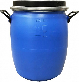 Бочка пластиковая 48 л с крышкой на обруче Open Top