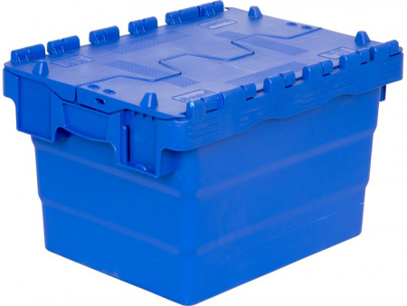 Ящик п/э 400х300х250 сплошной с крышкой, арт.SPKM 4325-1