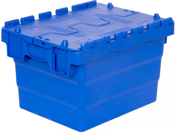 Ящик п/э 400х300х250 сплошной с крышкой, арт.SPKM 4325-1