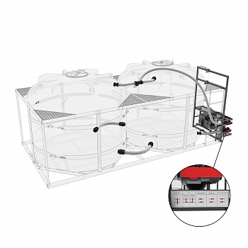 Комплекс насосный 600л/мин для воды ZО2