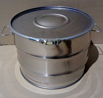 Бочка из нержавейки 45 л со съемной крышкой ГОСТ 5044-79
