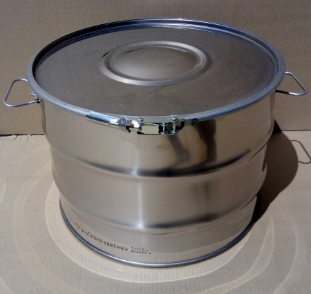 Бочка из нержавейки 45 л со съемной крышкой ГОСТ 5044-79 Бочка из нержавейки 45 л со съемной крышкой ГОСТ 5044-79