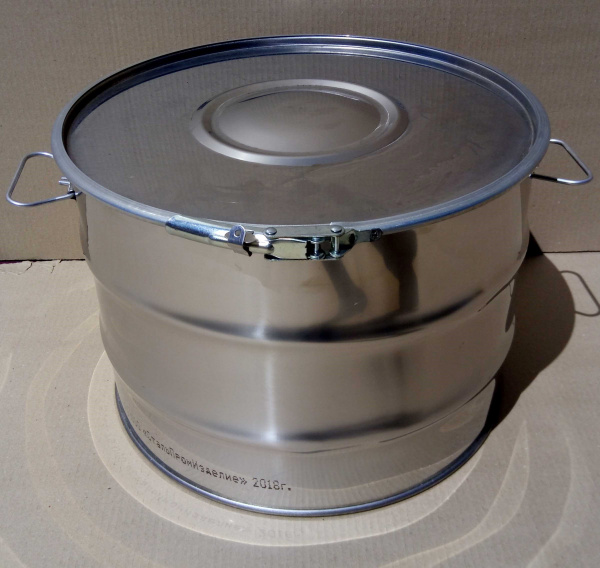 Бочка из нержавейки 45 л со съемной крышкой ГОСТ 5044-79