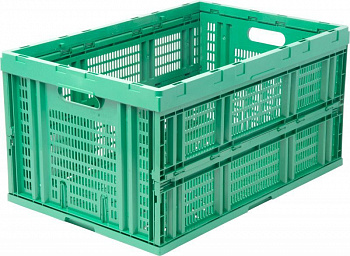 Ящик п/э 600х400х310 перфорированный, складной, арт 407