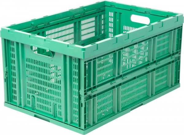 Ящик п/э 600х400х310 перфорированный, складной, арт 407