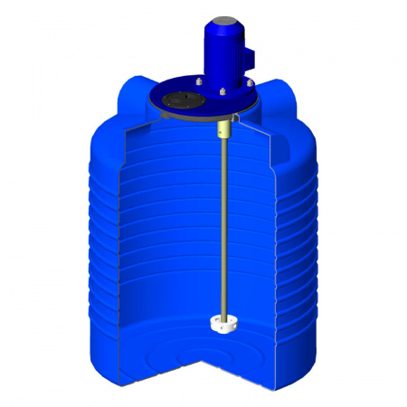 Емкость ЭВЛ 300 с турбинной мешалкой (171.0300.601.2, синий)