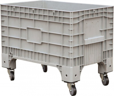Контейнер большой Big Box Mini  1017х636х793 мм, на колёсах, арт.B-Box 1065 Mini W (12853, серый) Контейнер большой Big Box Mini  1017х636х793 мм, на колёсах, арт.B-Box 1065 Mini W (12853, серый)