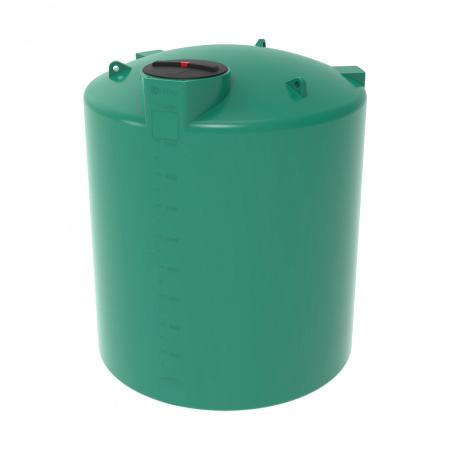 Емкость (бочка) цилиндрическая крупногабаритная TOR 10000 л (зеленый, 108.10000.401.000)