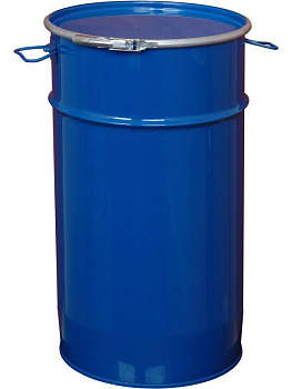 Бочка стальная коническая 60 л с крышкой на обруче Бочка стальная коническая 60 л с крышкой на обруче