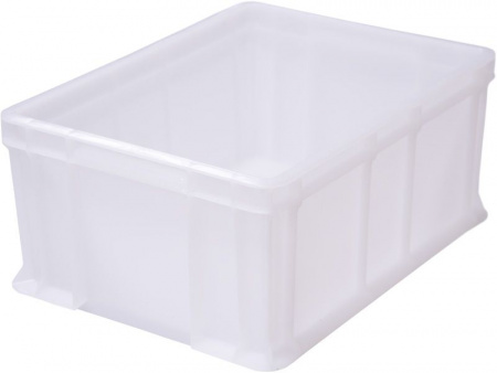 Ящик пластмассовый 400х300х180 арт 702.03.02 сплошной, с внешней ручкой (18635, мороз.)