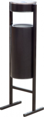 Урна уличная с пепельницей 25 литров черный, арт.СЛП-250 черный