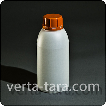 Флакон пластиковый круглый 0,5 л полиэтиленовый КФ 0,5-57 Флакон пластиковый круглый 0,5 л полиэтиленовый КФ 0,5-57