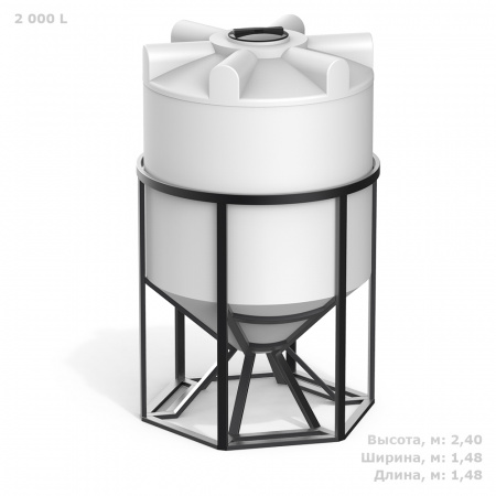 К 2000 литров с обрешеткой (стандарт) К 2000 литров с обрешеткой (стандарт)