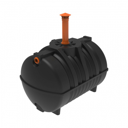 Емкость подземная пластиковая Rostok G 3500 л шахта c входом и выходом 110 мм