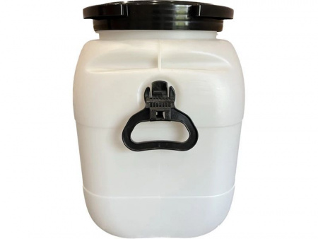 Бочка-бидон пластиковая 50 л квадратная с вкладышем