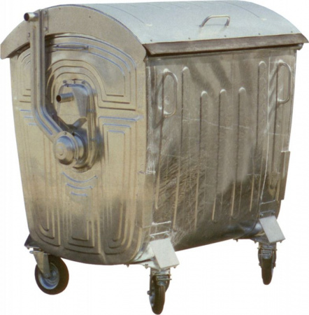 Мусорный контейнер на колёсах (1100 л) оцинкованный, арт.МКЦ-1100