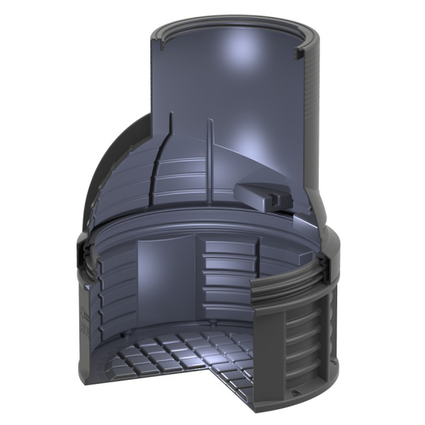 Колодец КС-7 H1600 мм, без пригрузочной камеры, без крышки