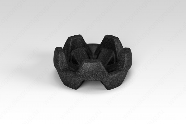 Вазон Flox гранит (920.0001.003.0, черный)