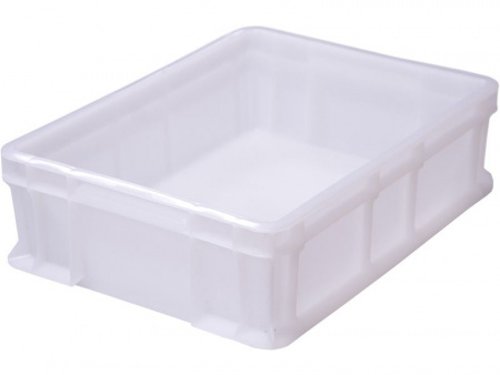 Ящик пластмассовый 400х300х120 арт 701.03.02 сплошной с внешней ручкой (18590, мороз.)