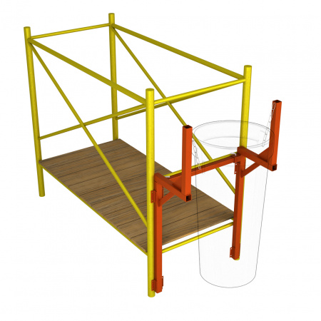 Кронштейн для крепление к лесам