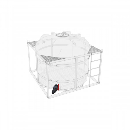 Сливной кран G3 с БРС комплект для установки на одну емкость (161.0000.910.044, синий)