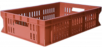 Ящик пластиковый 600х400х150 арт 418-1 перфорированный Ящик пластиковый 600х400х150 арт 418-1 перфорированный