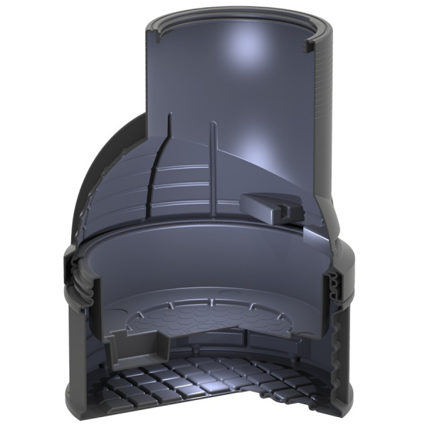 Колодец КС-7 H1600 мм, с пригрузочной камерой, без крышки