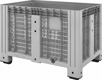 Большой пластиковый контейнер iBOX 1200х800х800 мм, перфорированный (сетчатый) на ножках, 11.602.92.PE.C10 Большой пластиковый контейнер iBOX 1200х800х800 мм, перфорированный (сетчатый) на ножках, 11.602.92.PE.C10