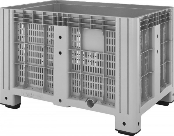 Большой пластиковый контейнер iBOX 1200х800х800 мм, перфорированный (сетчатый) на ножках, 11.602.92.PE.C10 Большой пластиковый контейнер iBOX 1200х800х800 мм, перфорированный (сетчатый) на ножках, 11.602.92.PE.C10