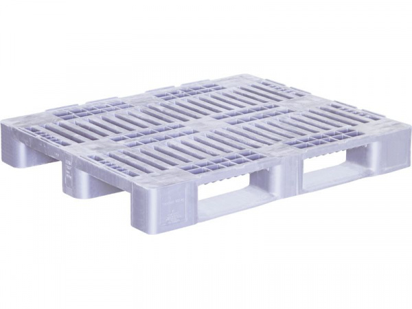 Паллет 1200х800х160 перфорированный, с бортиком 7 мм, H1, серый, арт.CR 1208 H1