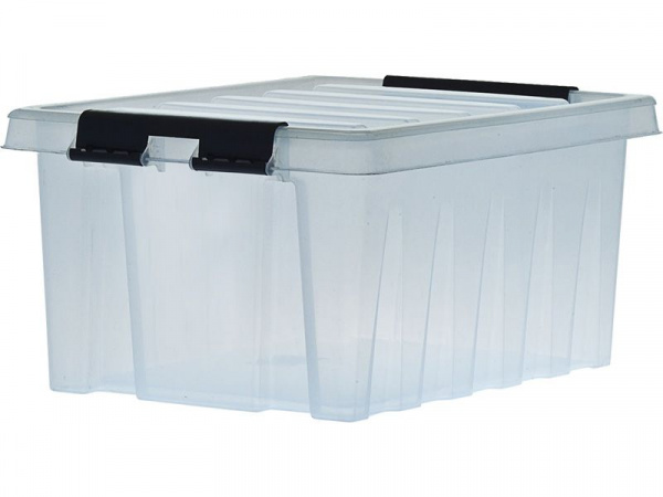 Ящик п/п 415х300х190 мм с крышкой и клипсами, арт.Rox Box 16 Ящик п/п 415х300х190 мм с крышкой и клипсами, арт.Rox Box 16