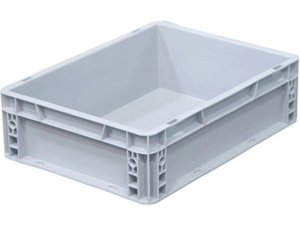 Ящик сплошной пластиковый SPK 400х300х120 мм объем 14.4 л Ящик сплошной пластиковый SPK 400х300х120 мм объем 14.4 л