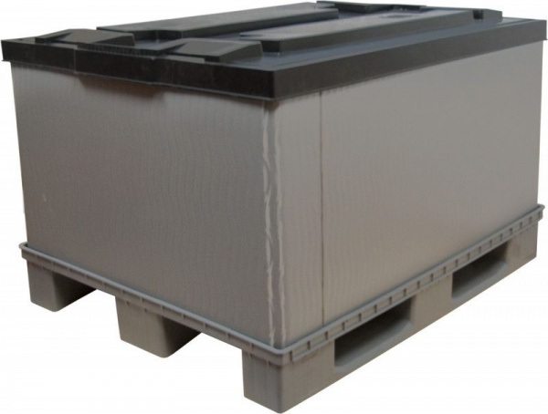 Разборный крупногабаритный пластиковый контейнер Polybox 1200х800х860 мм, сплошной на паллете, арт.Р-Вох Н700 Разборный крупногабаритный пластиковый контейнер Polybox 1200х800х860 мм, сплошной на паллете, арт.Р-Вох Н700