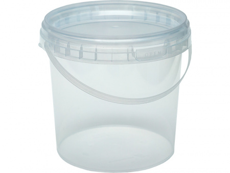 Ведро пластиковое 1,18 л с крышкой