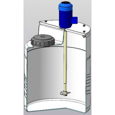 Емкость дозировочная 60 с пропеллерной мешалкой (171.0000.000.013, белый)