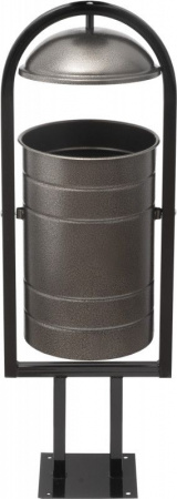 Урна уличная 330х280х980 серебряная, арт.УС 20 серебро