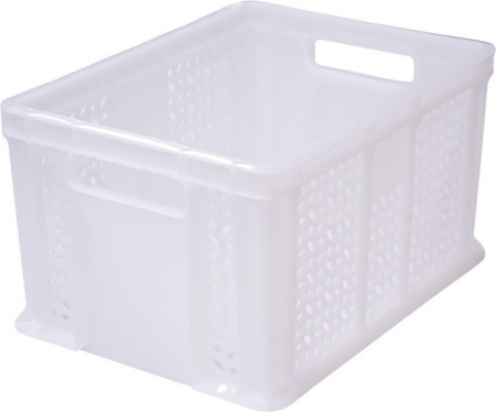 Ящик пластмассовый 400х300х230 арт 703.02.01 перфорированный, дно сплошное, с ручками (18646, мороз.)