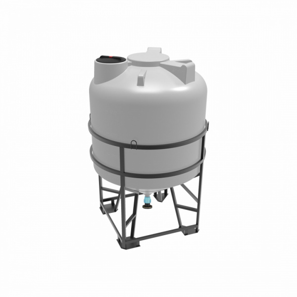 Емкость ЦКТ 5000л с патрубком 90 мм с фланцем в обрешетке Емкость ЦКТ 5000л с патрубком 90 мм с фланцем в обрешетке