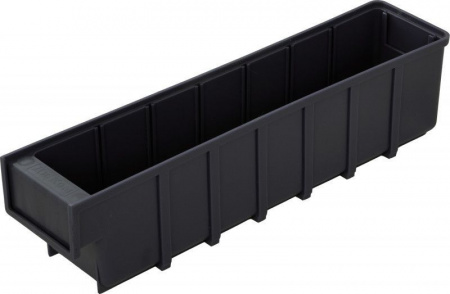 Ящик п/п 400x92x100 черный антистатичный, арт.6006 ESD