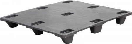 Паллет 1200х1000х130 мм (сплошной на 9 ножках)  черный, арт.DP 1210 S (Q4)