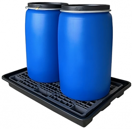 Сточный поддон 1362х962х160 для локализации проливов под 2 бочки