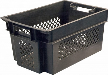 Ящик пластиковый 600х400х300 арт 108 перфорированный